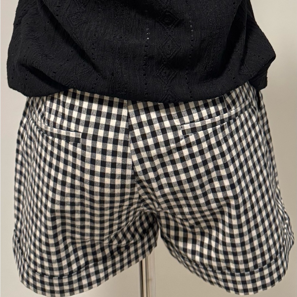 THE KORNER Black & White Gingham Shorts – NWT Size 2 (EUR 36) (0018) - Picture 6 of 8